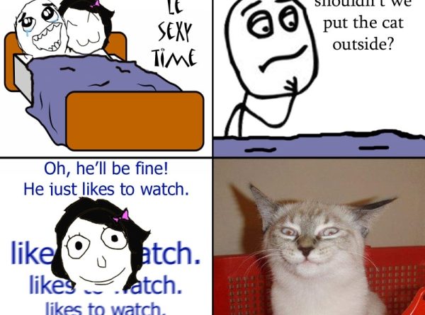 He Just Likes To Watch - Cat humor