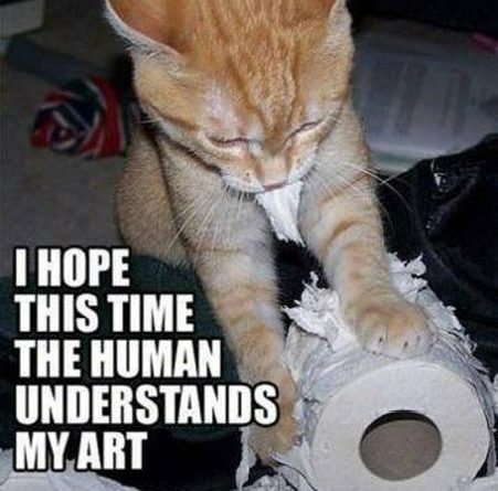Artistic Cat - Cat humor